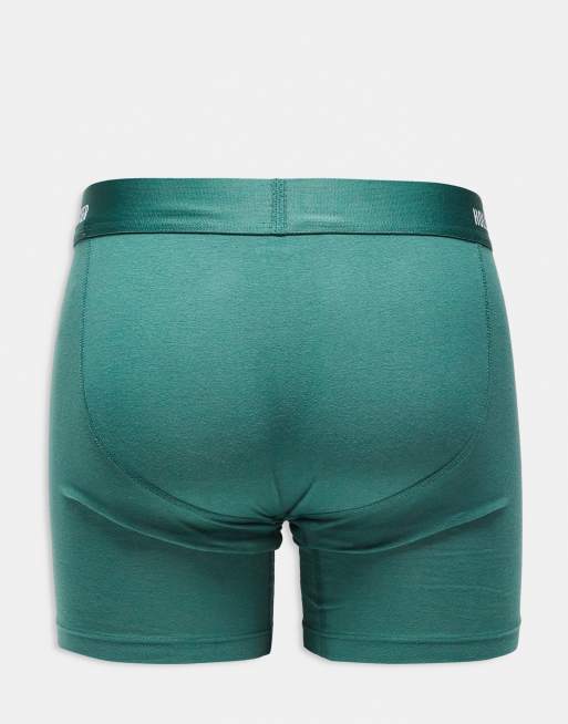 Hollister - Set van 5 lange boxershorts met ton-sur-ton logo in multi, 3 van 3