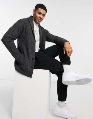 grey marl cardigan