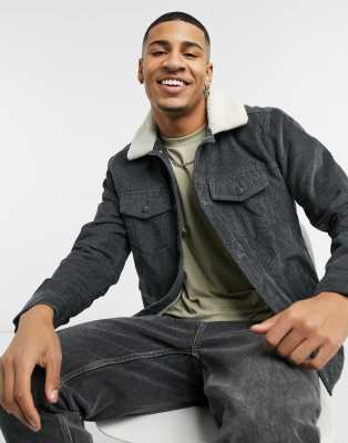 hollister sherpa trucker jacket