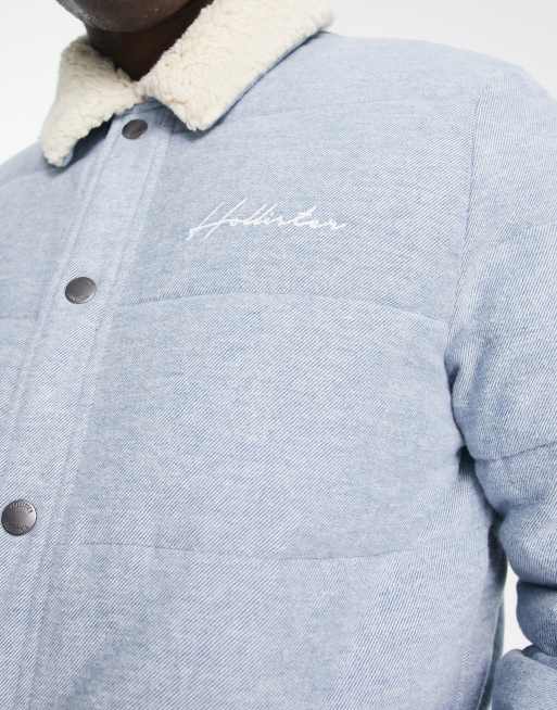 Hollister sherpa puffer shop jacket