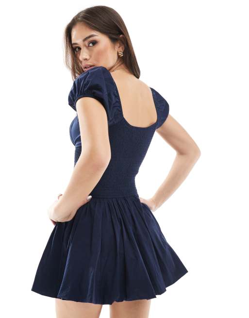 hollister sofia drop waist bubble skort dress Luxury Satin Mermaid Bridal Gown by Nadia's main image 1