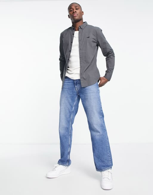 Hollister hot sale gray shirt