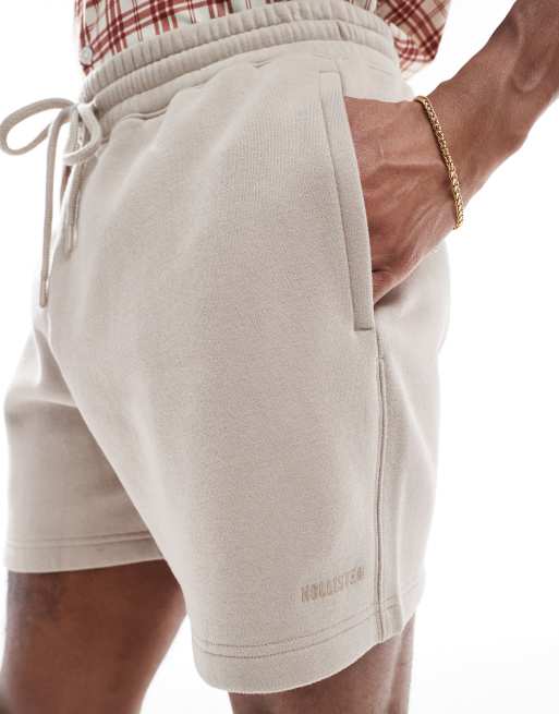 Hollister - Short 8 pouces ample en polaire - Beige, 5 de 5