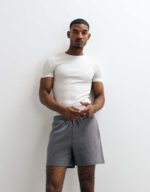 Hollister - Short court en jersey - Anthracite, 4 de 5