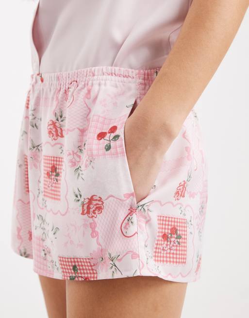 Hollister - Short de pyjama d'ensemble - Rose, 3 de 4