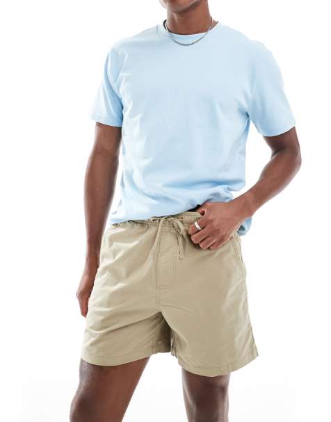 Hollister - Short met elastische taille in beige - view 1