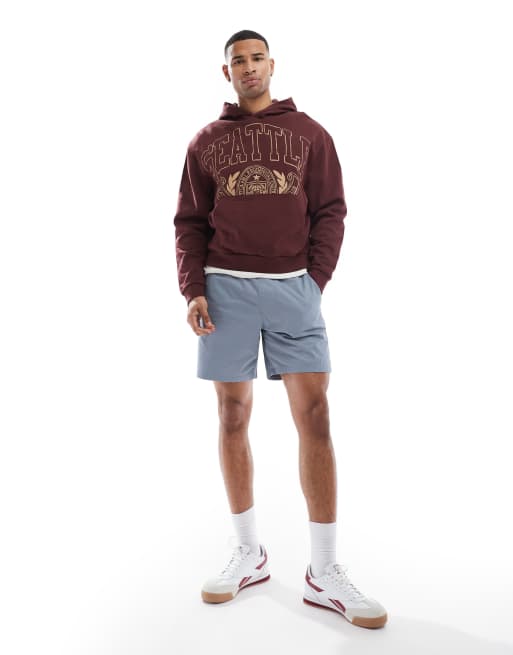 Hollister - Short met elastische tailleband in marineblauw