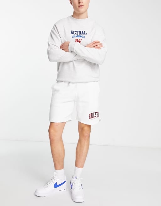Hollister - Short molletonné à logo universitaire - Blanc, 4 de 4
