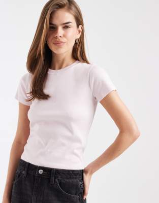 Hollister Short Sleeve Baby Tee In Pink