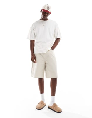 Hollister Short Sleeve Baggy T-shirt In White