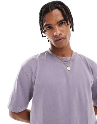 Hollister short sleeve boxy t-shirt in purple-pink