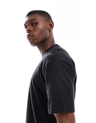 Hollister Short Sleeve Collegiate T-shirt In Black