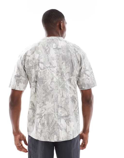 Hollister short sleeve collegiate t-shirt in light camo print, 2 of 4