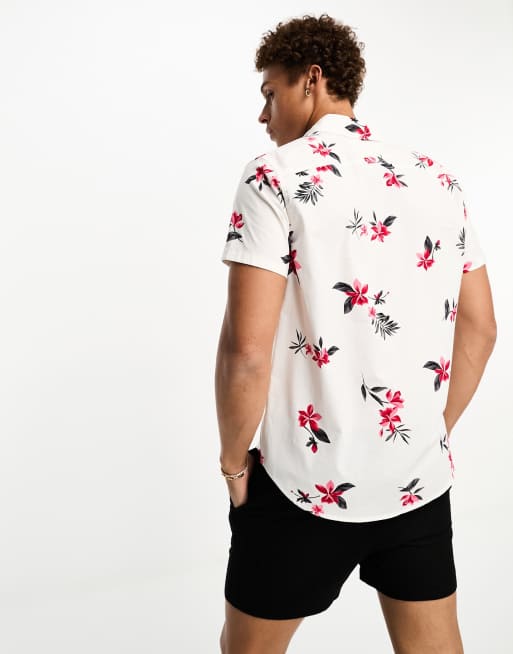 Hollister mens floral shirts hot sale