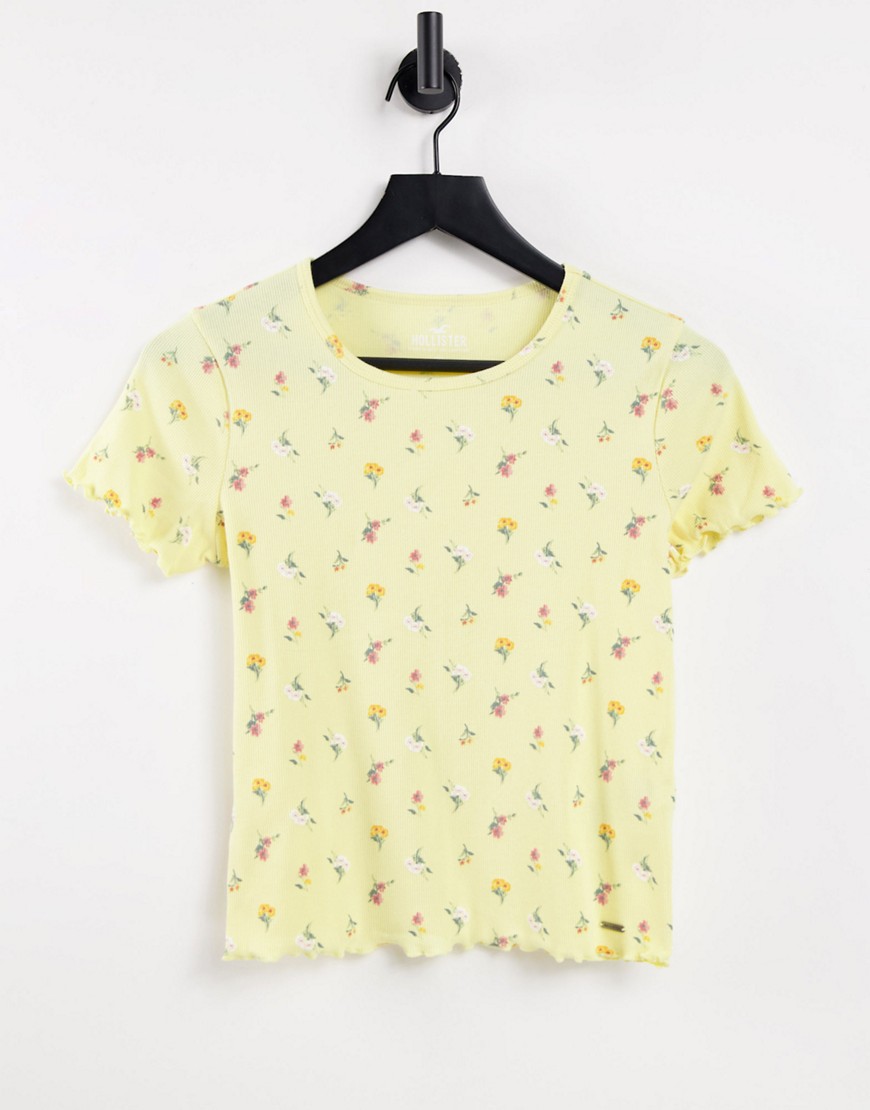 Hollister short sleeve lettuce baby t-shirt in yellow