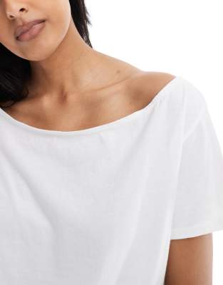 Hollister Short Sleeve Off The Shoulder Relaxed T-shirt