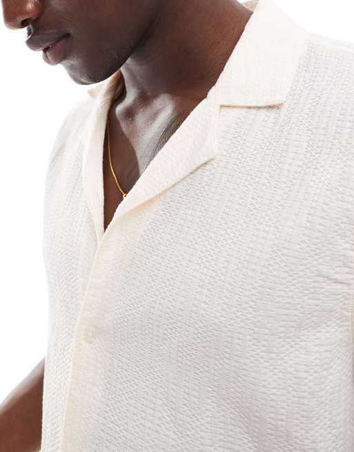 Hollister white collar shirt outlet