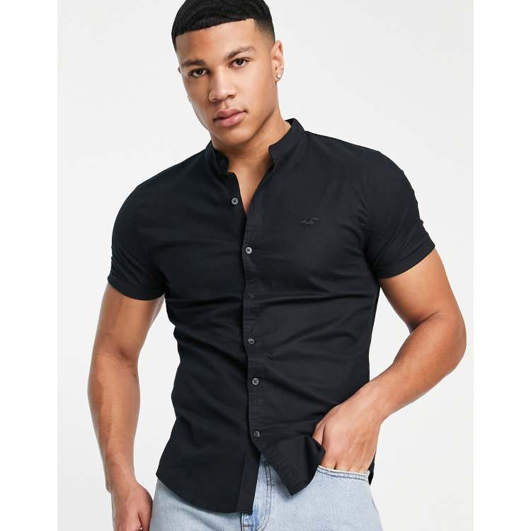 Camisas manga corta hombre hollister clearance