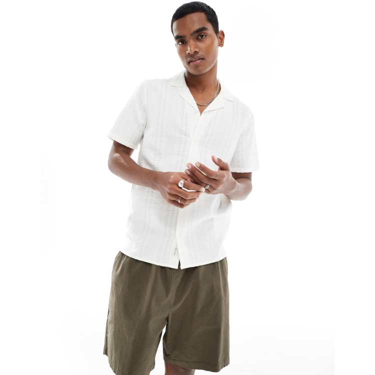 ClassicfuncenterShops Hollister short sleeve shirt in white clothing women men Knitwear burgundy