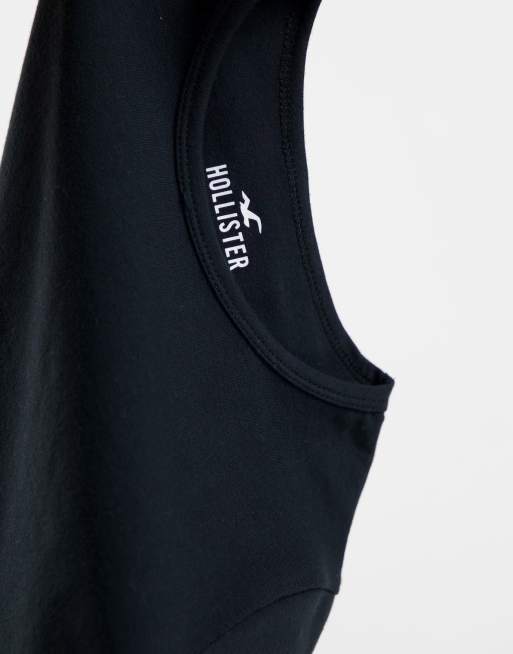 Hollister black crop top new arrivals