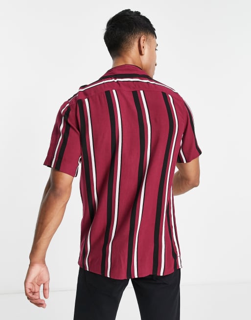 Hollister red and white striped shirt store