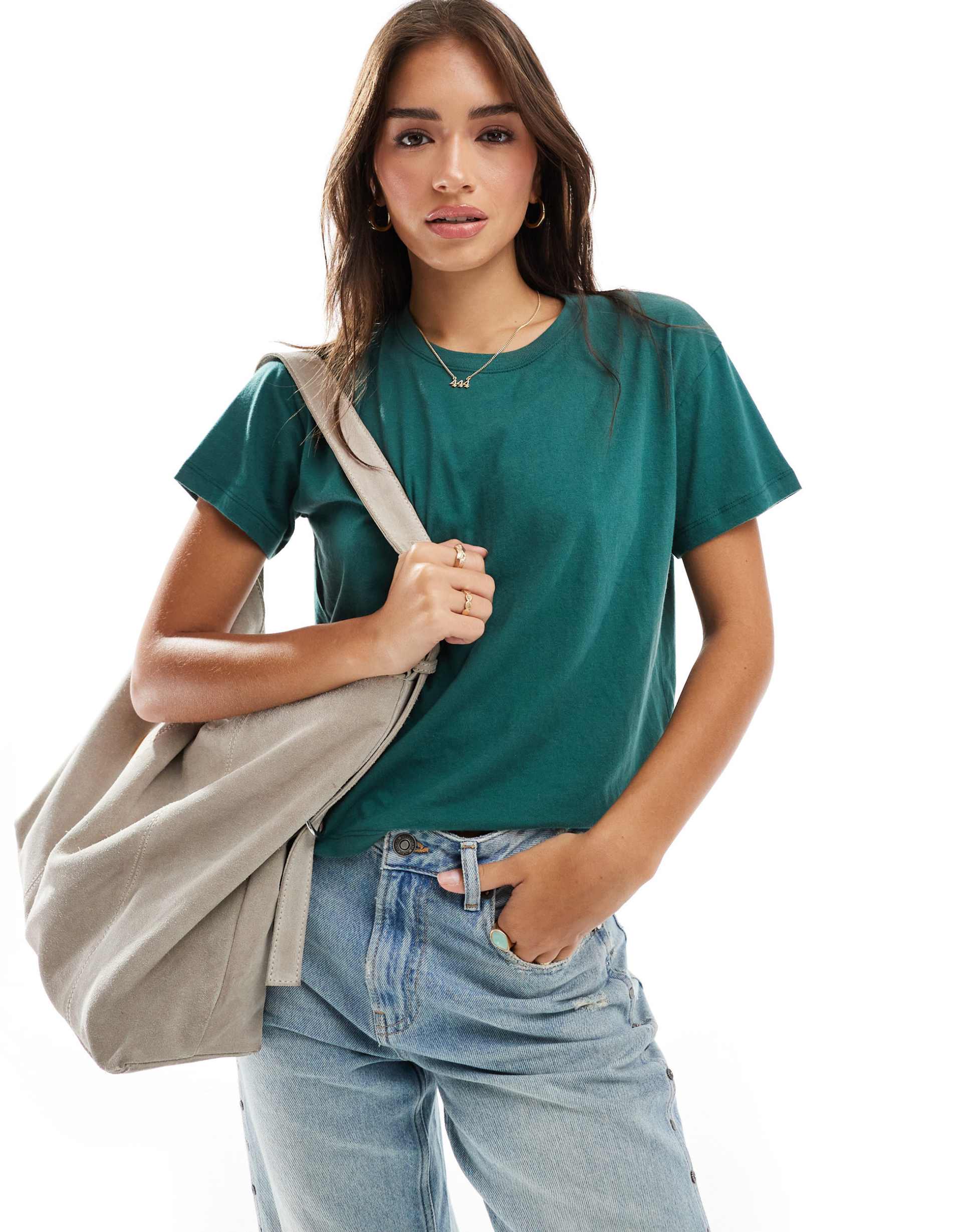 hollister short sleeve t-shirt in light green