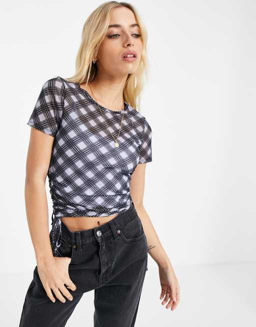 Hollister short sleeve t shirt in plaid ASOS