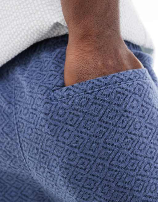 Hollister – Shorts aus strukturiertem Leinen in Dunkelblau, 2 von 5