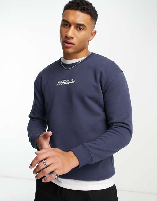 Hollister navy sweatshirt 2025