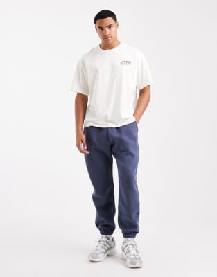 Hollister Skater Baggy Sweatpants In Blue