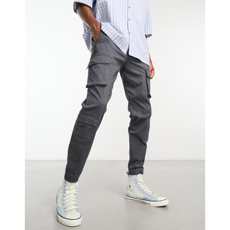 Dark grey sales cargo joggers