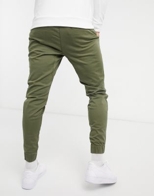 hollister green joggers