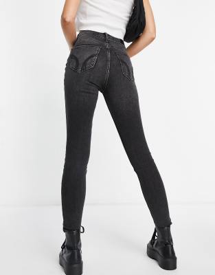 hollister high waisted black jeans