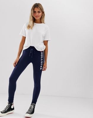 Hollister skinny fit jogger with logo 
