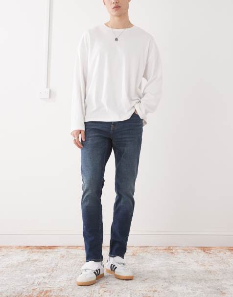 Hollister skinny jeans in blue wash - view 1