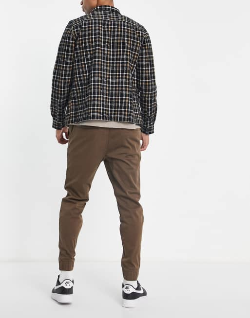 Hollister skinny sweatpants in brown ASOS