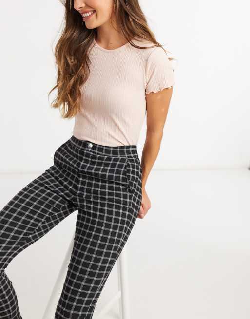 Plaid hollister pants online