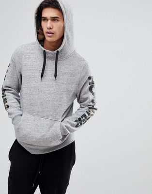 hollister grey camo hoodie