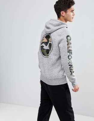 print logo hoodie hollister