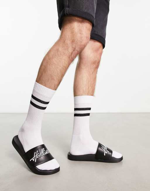 Hollister – Slider in Schwarz mit Logo-Schriftzug, 4 von 4