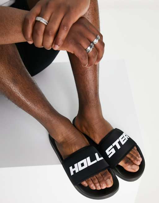 Hollister slides mens on sale