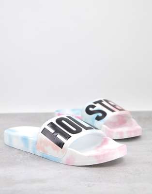 adidas tie dye slides