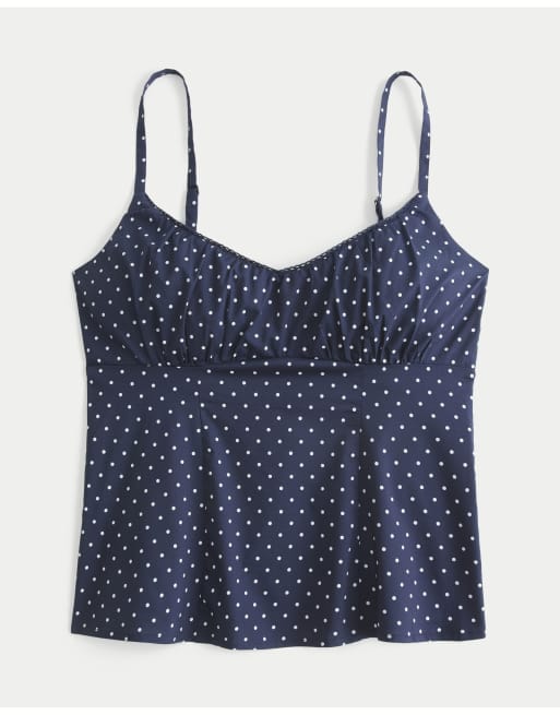 Hollister Slim cami in navy dot, 4 of 4