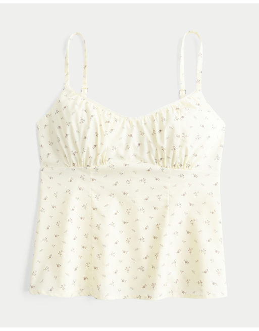 Hollister Slim cami in yellow floral, 4 of 4