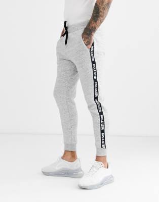 hollister white joggers