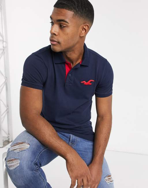 Hollister online stretch polo
