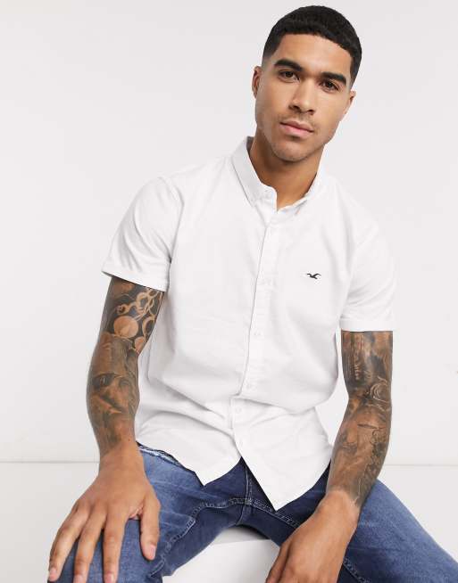 Hollister mens short sleeve shirts discount