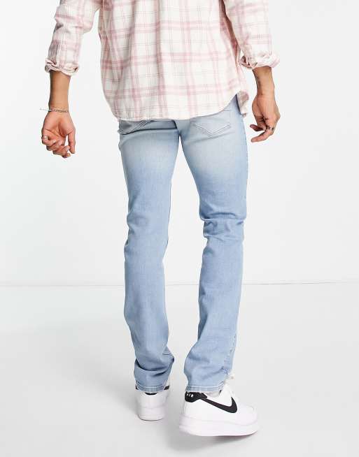 Hollister slim fit shredder jeans in light wash, 2 of 4