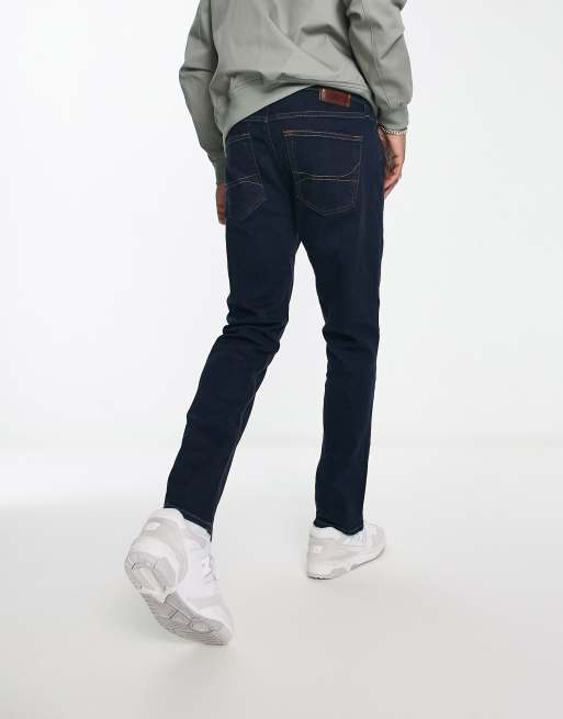 Slim Straight Knit Jeans Dark Indigo