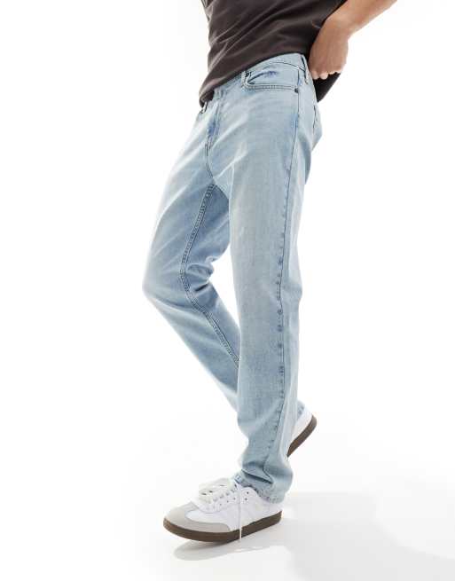 Hollister straight leg jeans in light blue wash